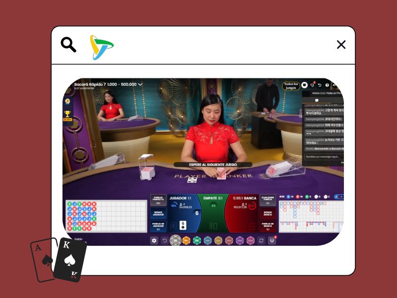 Características de Baccarat en Betplay