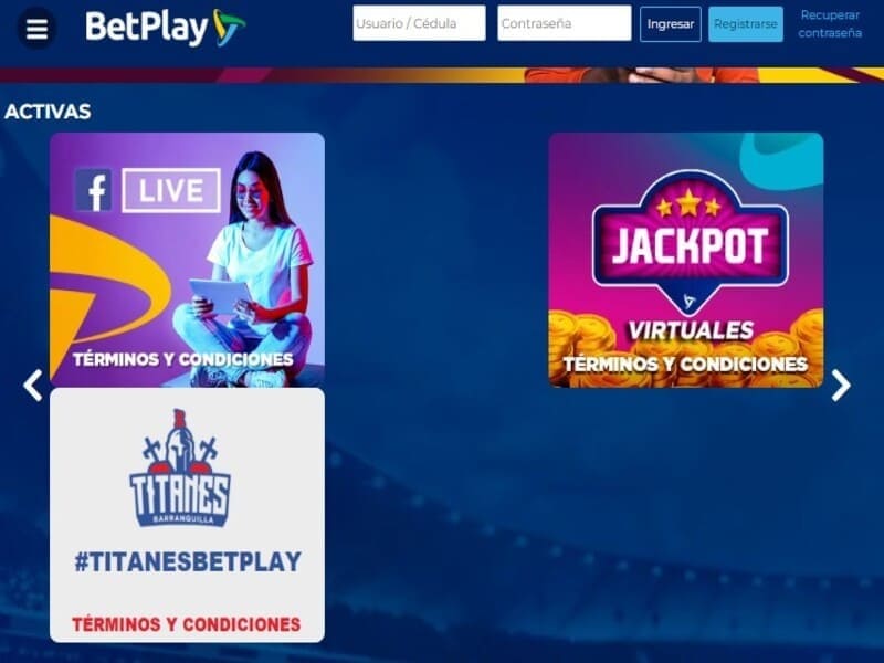 Bonos y regalos por parte de Betplay 