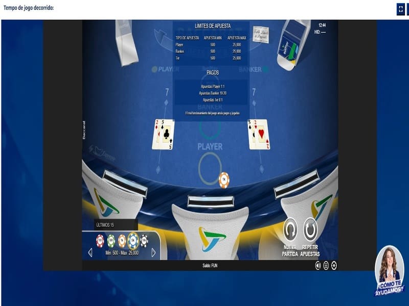 Design de bacará no Betplay Casino