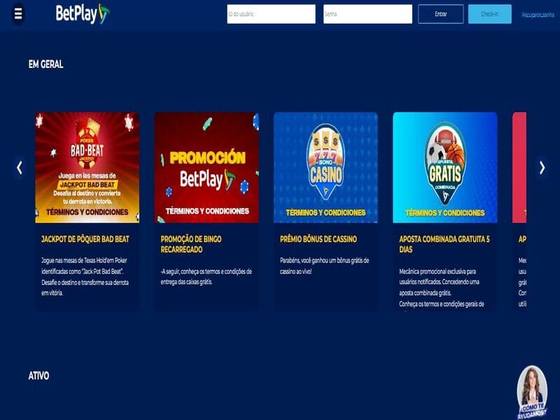 Promoções e bônus exclusivos da casa de apostas Betplay