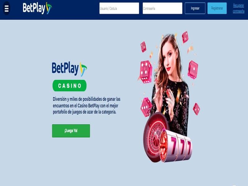 Blackjack, caça-níqueis, pôquer e outros jogos no Betplay