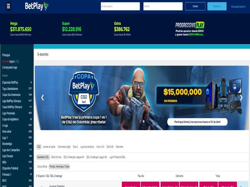 Futebol - o rei dos esportes na Betplay